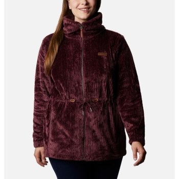 Columbia Fire Side Long Full Zip Sherpa Fleece Plus Size, Chamarras Rayas Para Mujer | 630917-FVG